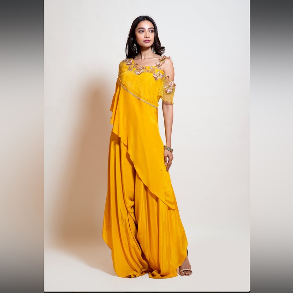 SYLK Brand Yellow Jumpsuit